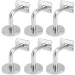 Lot de 6 support main courante inox - murale supports de main courante pour escalier exterieur int�rieur, ...