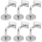 Lot de 6 support main courante inox - murale supports de main courante pour escalier exterieur intrieur, ...