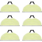 Lot de 6 tampons de rechange pour balai vapeur shark rv2410 2610wd 2610wa / wfus sweeper robot - lavables ...