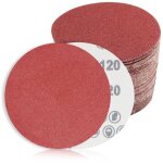 Lot de 60 disques de pon�age papier abrasifs, disques abrasifs de 150 mm de diam�tre grain 5xp40 / 60 ...