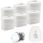 Lot de 60 filtres en coton 3m pour masque facial complet, filtre d'insertion cn 5n11, filtre en coton ...