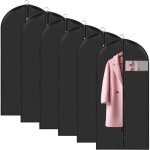 Lot de 6housse � v�tements anti - poussi�re protection 60 x 120 cm, housse vetement � suspendre pour ...