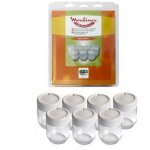 Lot de 7 pots en verre avec couvercle (a14a03) yaourtire moulinex