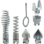 Lot de 7 têtes de coupe combinées pour déboucher les canalisations - 16 mm - en acier - verrouillage ... Lot de 7 têtes de coupe combinées pour déboucher les canalisations - 16 mm - en acier - verrouillage ...