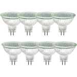 Lablanc - lot de 8 ampoules halog�nes mr16, halog�nes 12 v 20 w, ampoules halog�nes gu5. 3, � intensit� ...