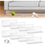 Lot de 8 bloqueurs de jouets transparents pour meubles paroi acoustique forte adh�sive emp�che les objets ...