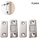 Lot de 8 but�es de porte magn�tiques ultra - minces sans per�age