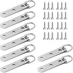 Lot de 8 cintres pour tableaux lourds avec anneau en d pour miroir, avec 24 vis 3 trous robustes pour ...