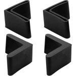 Lot de 8 couvre - pieds en caoutchouc en forme de l de 25 x 25 mm (0, 98 pouce), embouts de cadre de ...