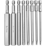 Lot de 8 embouts hexagonal tournevis bit set, embout de vissage magnetique 100mm long hexagonal tige ...