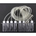 Clas - lot de 8 fioles + support + tuyaux pour coffret retour d'injecteurs ac 5280 - sa 5281 equipements ...