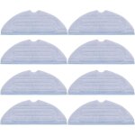 Lot de 8 lingettes de rechange pour roborock s7 t7s t7s puls g10 accessoires, microfibre douce, lavable ...