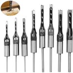 Lot de 8 mches carres, mches pour trou carr mches pour trou carr piston carr bricolage ouverture ...