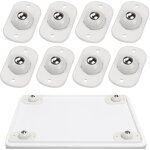 Lot de 8 mini roulettes auto - adh�sives pour ustensiles de cuisine, pivotantes � 360�, pour bricolage, ...