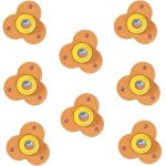 Lot de 8 mini roulettes pivotantes en acier inoxydable auto - adh�sives, poulie de rotation � 360 degr�s, ...