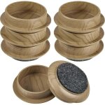 Lot de 8 patins en caoutchouc antid�rapants pour roulettes de meubles prot�ger vos sols et emp�cher les ...