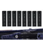 Lot de 8 rallonges de taille �lastiques r�glables - bouton - pas de couture n�cessaire - extensions de ...