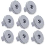 Lot de 8 roulettes pour panier inf�rieur de lave - vaisselle. compatibles avec les marques zanussi, rex, ...