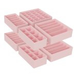 Lot de 8 sparateurs de tiroirs, organiseur de sous - vtements pliables, pour soutiens - gorge, culottes, ...