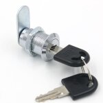 Lot de 8 serrure boite aux lettres normalise 25mm, verrou de porte pour armoire avec 16 cls