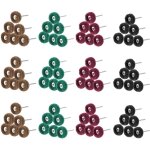 Lot de 80 roues de polissage abrasif de 25 mm, accessoires de polissage pour outils rotatifs dremel, ...