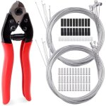 Lot de 81 coupe - cbles de vlo en acier inoxydable et cble de frein de vlo avec embouts et joints ...
