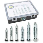 Lot de 85 chevilles placo m�talliques � expansion avec vis