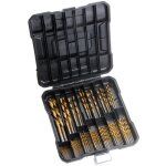 Lot de 99 forets h�lico�daux industriels en acier rapide de 1, 5 � 10 mm pour bois d'aluminium avec �tui ...
