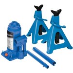 Lot chandelles a cremaillere et cric bouteille 6t