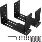 Lot de2 barricade supports, support en u ajustable, support pour verrou de s�curit� de porte, convient ...