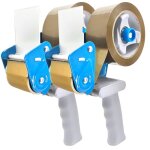 Lot de dévidoirs à scotch pour ruban adhésif 48 mm - lot de 2, 3 ou 4 taille - lot de 2 Lot de dévidoirs à scotch pour ruban adhésif 48 mm - lot de 2, 3 ou 4 taille - lot de 2