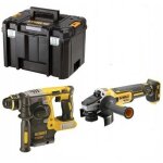 Lot dewalt meuleuse dcg405 + perforateur burineur dch273 xr 18v (sans batterie + coffret)