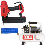 Lot finition senco: cloueur finishpro18bl g18 + compresseur ac4504 + tuyau spiral� - senco - b5