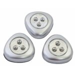 Lot de lampes 'push light' leds � piles (piles fournies)