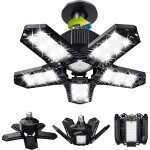 Cisea - lot de led de garage - 120 w - 12000 lm - lampe d'atelier - plafonniers dformables - panneaux ...
