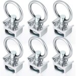 Lot of 6 pions simples avec anneau pions d'arrimage a�ro pour rail d'arrimage a�ronautique pion d'ancrage ...