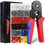 Lot de pinces � sertir 0, 08 � 16 mm� - pince � sertir avec 1800 embouts de c�ble, pince � sertir automatique ...