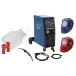 Lot poste à souder inverter mig fusion 200lw avec 2 cagoules de soudage, gant, tablier et fil acier Lot poste à souder inverter mig fusion 200lw avec 2 cagoules de soudage, gant, tablier et fil acier