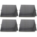 Lot de quatre filtres � charbon airforce fc120 affcaf16cs 260x256x17 mm