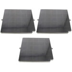 Lot de trois filtres � charbon airforce fc120 affcaf16cs 260x256x17 mm