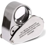 Loupe de bijoutier 40x loupe pliante pour les yeux de bijoux avec lumi�re led �clair�e (d�tection de ...
