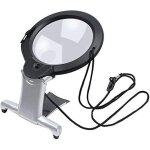 Memkey - loupe gante avec lampe led - mains libres - pour la lecture - pour le cou et le bureau