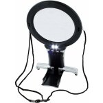 Loupe de grossissant cou et de bureau loupe 6x, bras et bureau mains - libres clairs loupe  led travaux ...