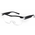 Loupe grossissante � 160 %, fonctionnant sur piles avec �clairage led - loupe puissante - lunettes mains ...
