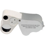 Loupe de joaillier illumin�e led loupe � double focale, 60x, 12mm et 30x