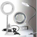 Hyy ar - loupe lampe de bureau avec Éclairage pour beauté ongles tatouage - 8x grossissement Hyy ar - loupe lampe de bureau avec Éclairage pour beauté ongles tatouage - 8x grossissement