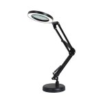Loupe loupe, lampe de table lumineuse de bureau, grossissement 8x 10 niveaux de luminosit rglable, ...
