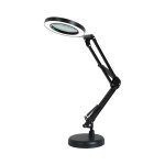 Loupe loupe, lampe de table lumineuse de bureau, grossissement 8x 10 niveaux de luminosit rglable, ...