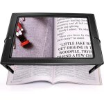 Am�liorer la loupe de lecture 5x avec 50 lumineuse led et support pliant mains libres, loupe eclairante ...