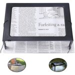 La loupe de lecture avec lumire led est pliable, adapte la lecture, l'observation, aux personnes ges ...